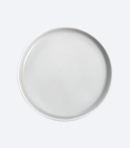 Plato Trinche Tapalpa Blanco Olga Mate 26 cms