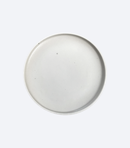 Plato postre Tapalpa Blanco Olga Mate 19 cms